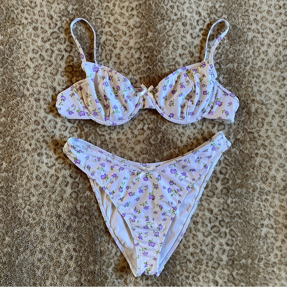 PacSun Swim Ditsy Floral Bikini Size Large